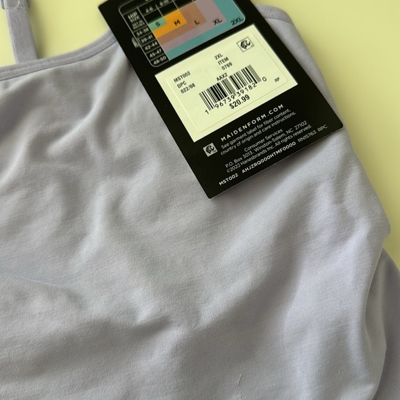 Maidenform Seamless Cropped Cami Top Multi Way Straps Purple Size 2XL - Picture 6 of 6